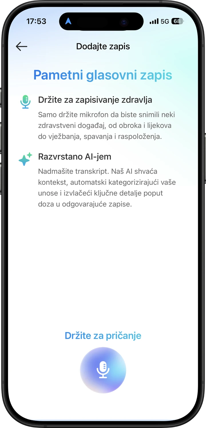 Unos obroka glasom ili fotografijom